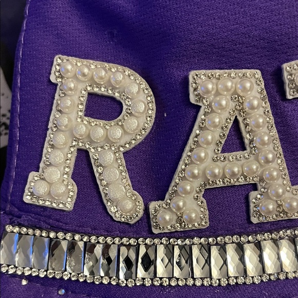 Purple RAVENS Bucket Hat with Rhinestone Accents - Picture 5 of 6